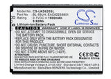 LG Optimus G2 Mini Battery 3.7V 1600mAh - Compatible Replacement