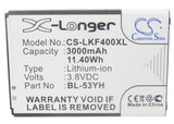 LG BL-53YH Battery 3.8V 3000mAh - Compatible Replacement