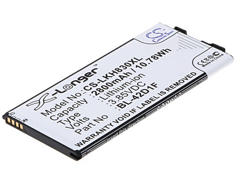 LG H848 Dual SIM TD-LTE Battery 3.85V 2800mAh - Compatible Replacement