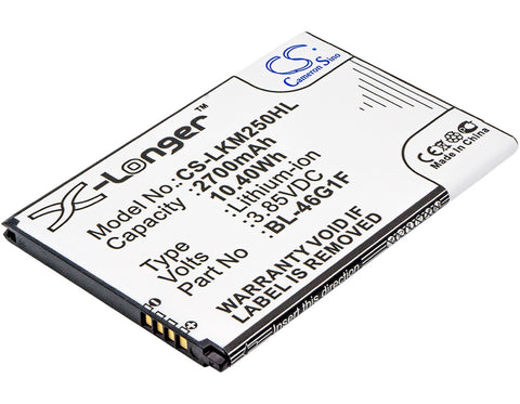 LG K20 Plus 2017 LTE-A Battery 3.85V 2700mAh - Compatible Replacement