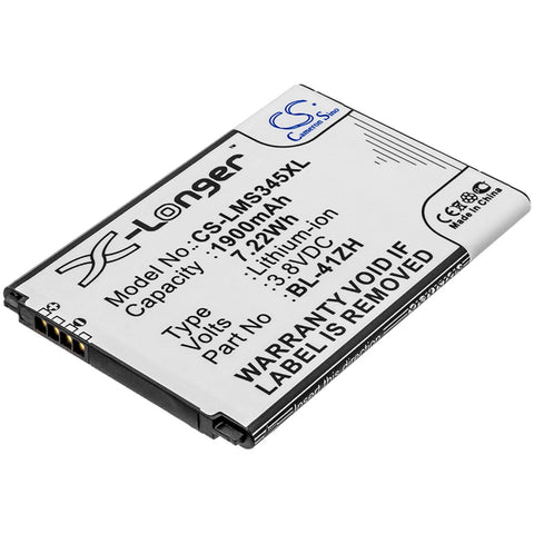 LG Tribute 2 TD-LTE Battery 3.8V 1900mAh - Compatible Replacement