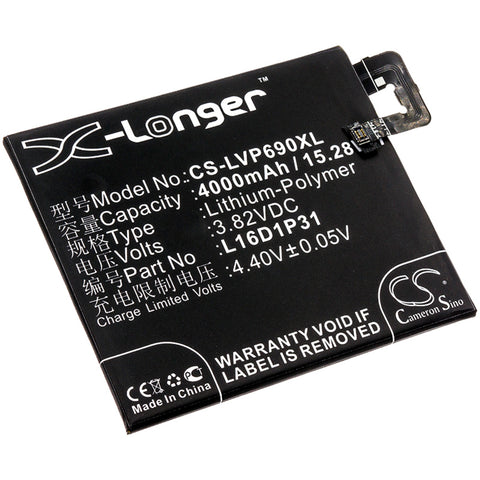 Lenovo Phab2 Pro Battery 3.82V 4000mAh - Compatible Replacement