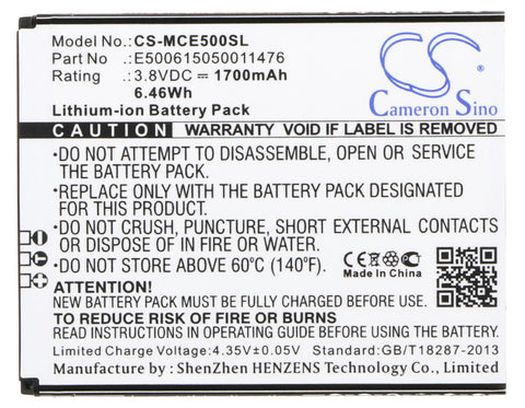 Mobistel Cynus E5 4G Battery - Compatible Replacement — product view 1