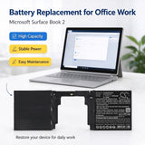 Microsoft Surface Book 3 15-Inch 1907 keyboard Battery 11.36V 5400mAh - Compatible Replacement