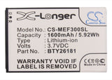 Mobistel MT-7511W Battery 3.7V 1600mAh - Compatible Replacement