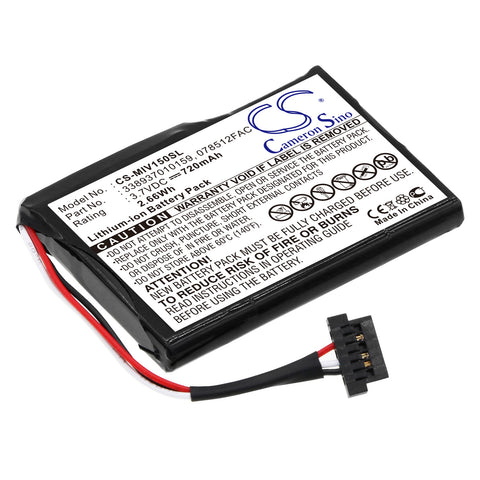 Mitac Mio Moov 150 Battery 3.7V 720mAh Li-Ion - Compatible Replacement