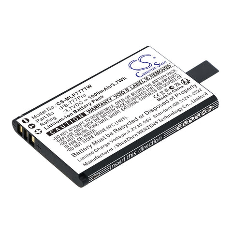 Midland 777 Pro Battery 3.7V 1000mAh Li-Ion - Compatible Replacement