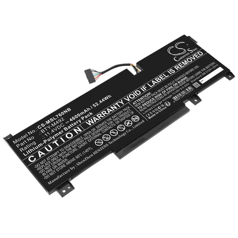 MSI Crosshair 17 A11UDK-457TW Battery 11.4V 4600mAh - Compatible Replacement