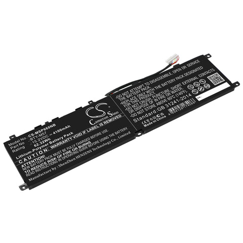 MSI Leopard 10UG Battery 15.2V 4100mAh - Compatible Replacement