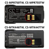 Motorola APX4000 and APX4000Li Battery 7.4V 2300mAh - Compatible Replacement