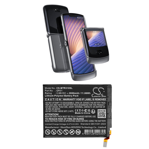 Motorola RAZR 50d 5G 2024 Battery 3.88V 2850mAh - Compatible Replacement