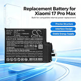Xiaomi Mi 17 Pro Max Battery 3.77V 7300mAh - Compatible Replacement