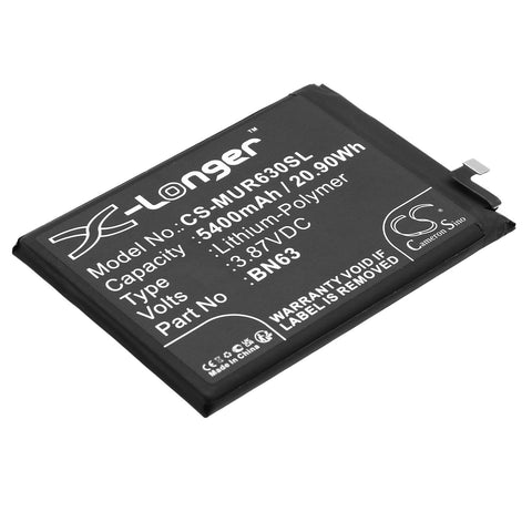 Redmi 22011119TI Battery 3.87V 5400mAh - Compatible Replacement