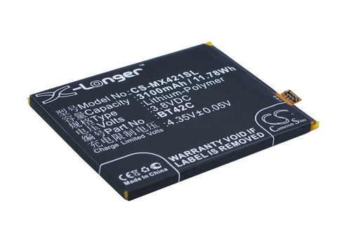 MeiZu Note 2 Battery 3.8V 3100mAh - Compatible Replacement