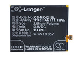 MeiZu Note 2 Battery 3.8V 3100mAh - Compatible Replacement