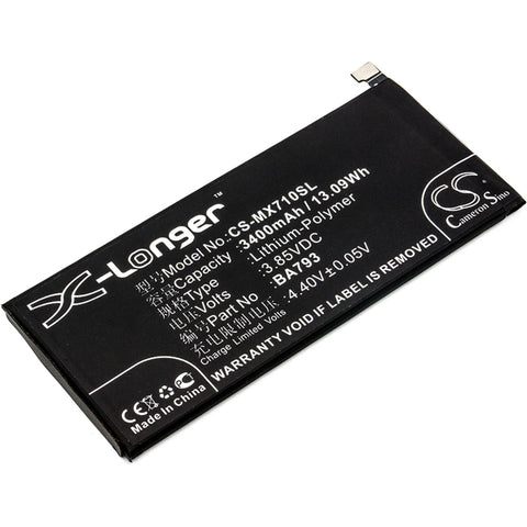 MeiZu Pro 7 Plus Battery 3.85V 3400mAh - Compatible Replacement