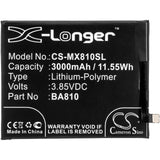 MeiZu M810H Battery 3.85V 3000mAh - Compatible Replacement