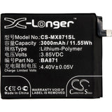 MeiZu 15 Lite Battery 3.85V 3000mAh - Compatible Replacement
