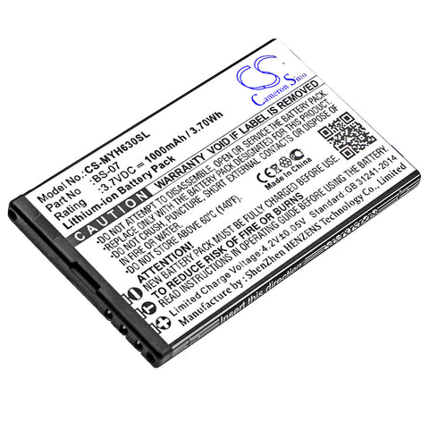 MyPhone 6300 Battery 3.7V 1000mAh - Compatible Replacement