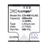 Canon PowerShot ELPH 320 HS Battery 3.7V 680mAh - Compatible Replacement