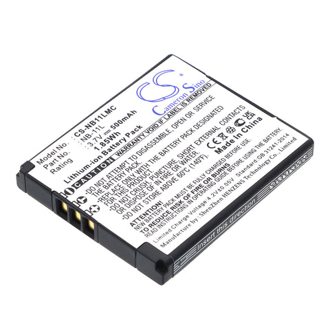 Canon PowerShot ELPH 320 HS Battery 3.7V 500mAh - Compatible Replacement