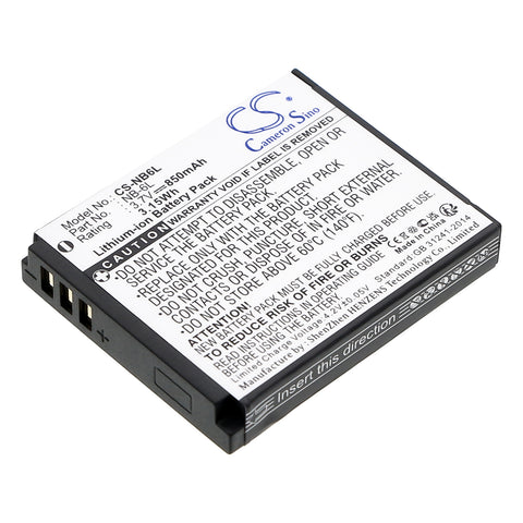 Canon PowerShot S200 PC2007 Battery 3.7V 850mAh - Compatible Replacement