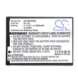 Polaroid PROZ500PR003 Battery 3.7V 950mAh - Compatible Replacement