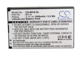 KNmobile I736 Battery 3.7V 1500mAh - Compatible Replacement