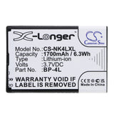 KNmobile I736 Battery 3.7V 1700mAh - Compatible Replacement