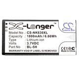 Microsoft Lumia 630 Dual SIM Battery 3.7V 1800mAh - Compatible Replacement