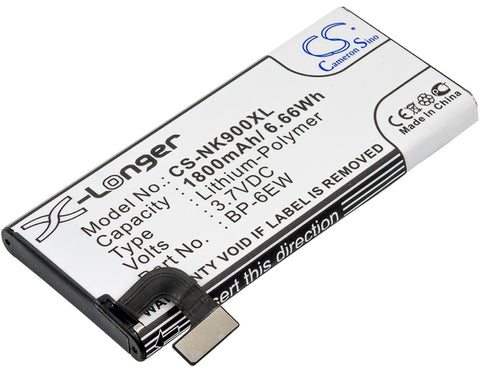 Nokia Lumia 900 4G LTE Battery 3.7V 1800mAh - Compatible Replacement