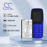 Nokia 105+ 2022 Battery 3.7V 1000mAh - Compatible Replacement