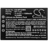 Fujifilm Medium Format GFX Battery 10.8V 1300mAh - Compatible Replacement