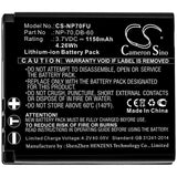 Ricoh WG-M1 Battery 3.7V 1150mAh - Compatible Replacement