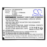 Anysecu B02 Battery 3.7V 1700mAh - Compatible Replacement