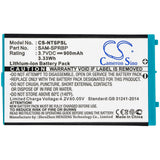 Nintendo Advance SP Battery 3.7V 900mAh - Compatible Replacement