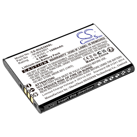 NUU Mobile F4L 4G LTE Battery 3.8V 1200mAh - Compatible Replacement