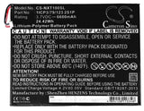 Nextbook Nextbook 10 Battery 3.7V 6600mAh - Compatible Replacement