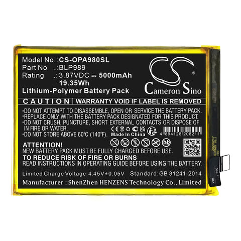 OnePlus Nord CE 3 Lite Battery 3.87V 5000mAh - Compatible Replacement