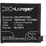 Oppo Find X Automobili Lamborghini Edition Battery 7.7V 1600mAh - Compatible Replacement