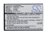 Oppo Oppo Find 7 Battery 3.7V 2100mAh - Compatible Replacement