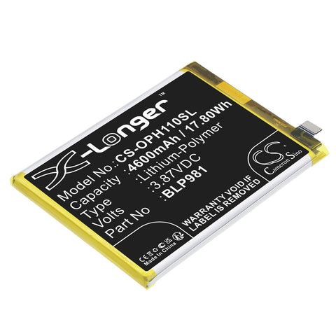 Oppo PHQ110 Battery 3.87V 4600mAh Li-Polymer - Compatible Replacement