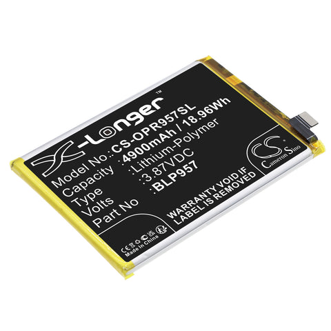 Oppo Realme 10 5G Battery 3.87V 4900mAh - Compatible Replacement