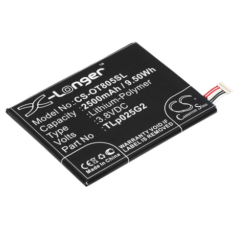 Alcatel One Touch Pixi 4 6.0 LTE Battery 3.8V 2500mAh - Compatible Replacement