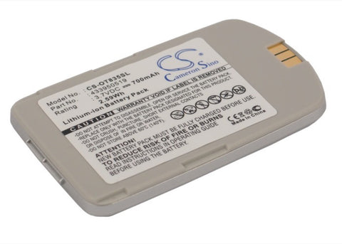 Alcatel OT-825 Battery 3.7V 700mAh - Compatible Replacement