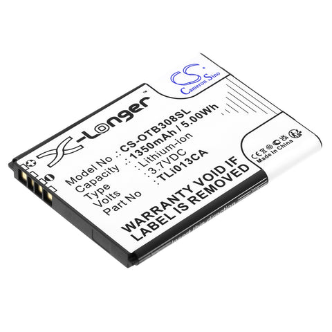 Alcatel OneTouch 3082X Battery 3.7V 1350mAh Li-Ion - Compatible Replacement