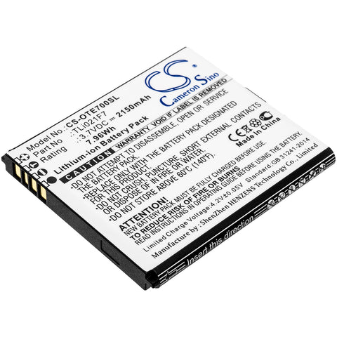 Alcatel EE70 Battery 3.7V 2150mAh Li-Ion - Compatible Replacement