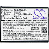 Cameron Sino CS-OTP404XL Battery