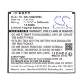 Pax D230 Battery 3.7V 3400mAh - Compatible Replacement