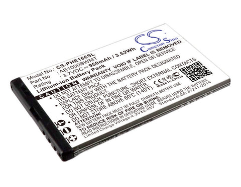 Philips Xenium E220 Battery 3.7V 950mAh - Compatible Replacement